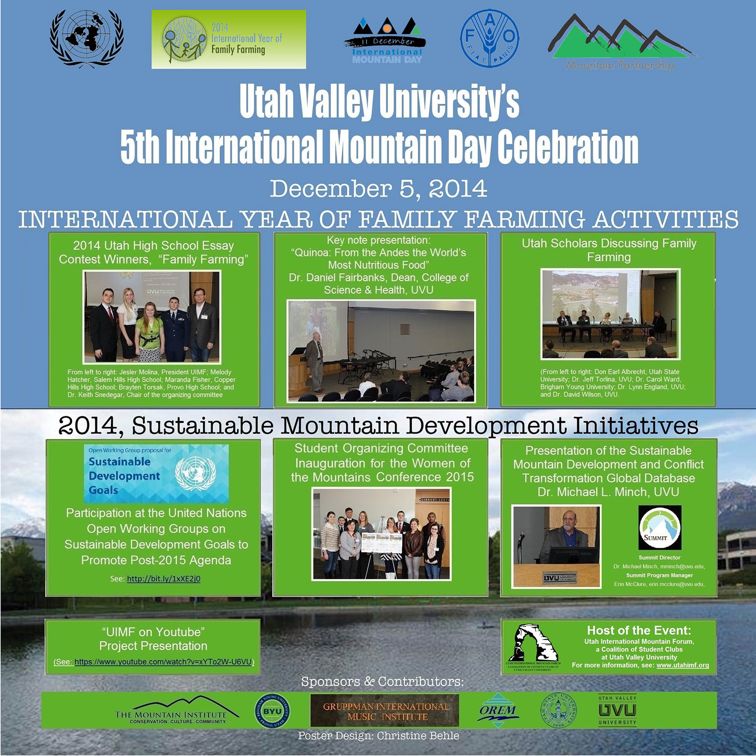 uvu 5th international mountain day celebration poster